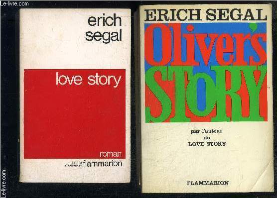 1 LOT DE 2 LIVRES DIFFERENTS DE ERICH SEGAL: LOVE STORY- OLIVER'S STORY