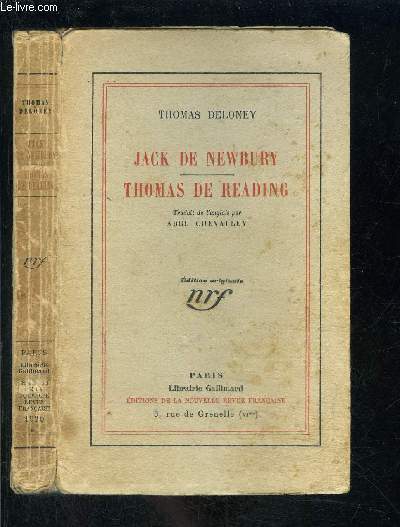 JACK DE NEWBURY- THOMAS DE READING
