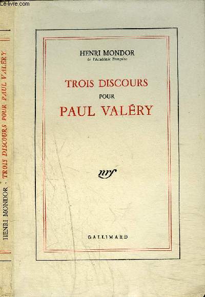 TROIS DISCOURS POUR PAUL VALERY