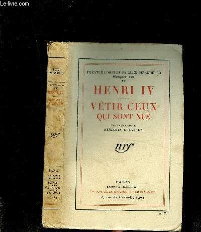 HENRI IV - VETIR CEUX QUI SONT NUS