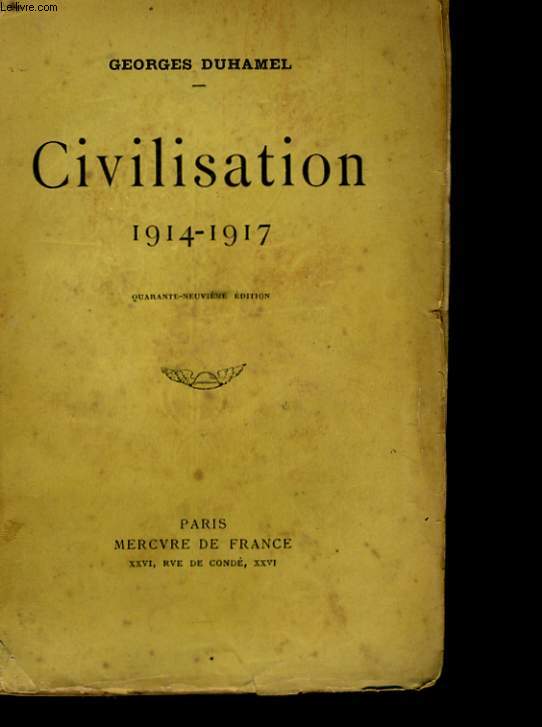 CIVILISATION 1914-1917