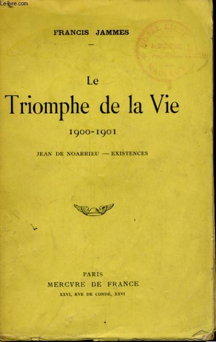 LE TRIOMPHE DE LA VIE 1900-1901