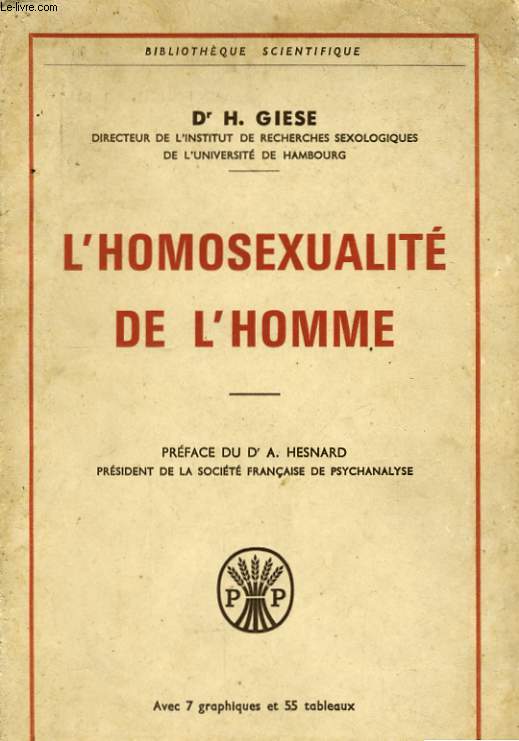 L'HOMOSEXUALITE DE L'HOMME