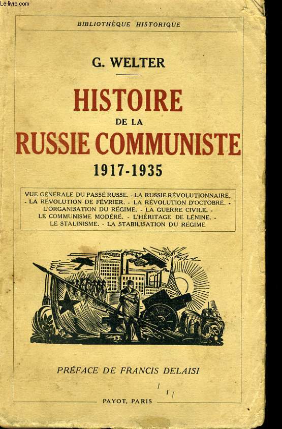HISTOIRE DE LA RUSSIE COMMUNISTE 1917-1935