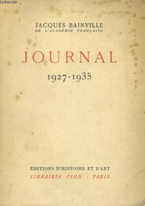 JOURNAL 1927-1935