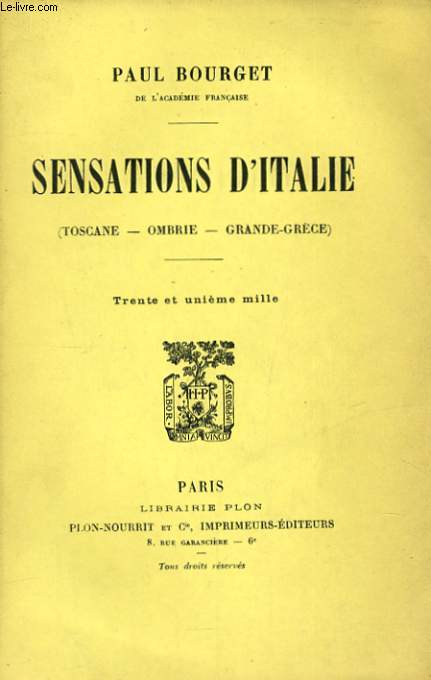 SENSATIONS D'ITALIE (TOSCANE, OMBRIE, GRANDE-GRECE)
