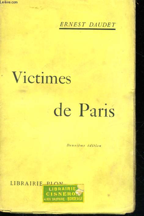 VICTIMES DE PARIS