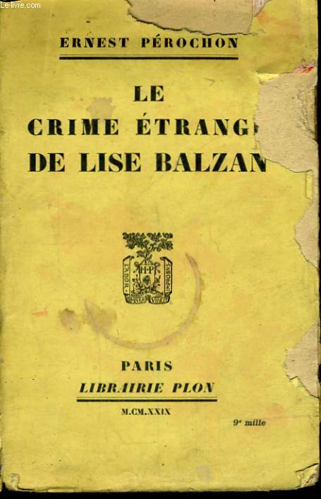 LE CRIME ETRANGE DE LISE BALZAN