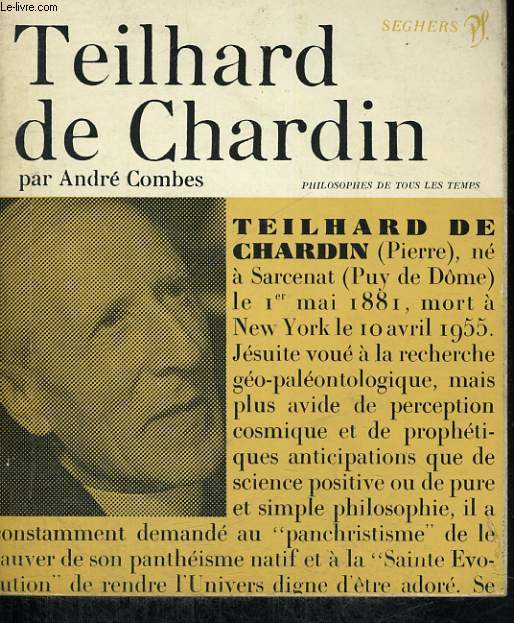 Teilhard de Chardin - Collection philosophes de tous les temps n 53