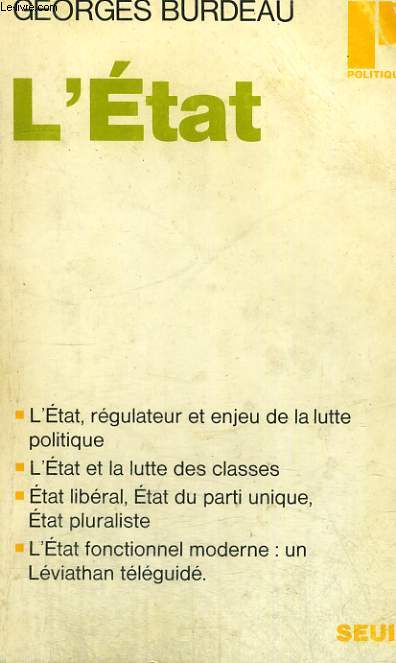 L'ETAT - Collection Politique n35