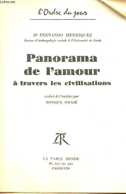 PANORAMA DE L'AMOUR A TRAVERS DES CIVILISATIONS