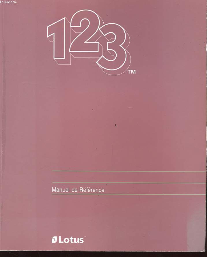 123 - MANUEL DE REFERENCE