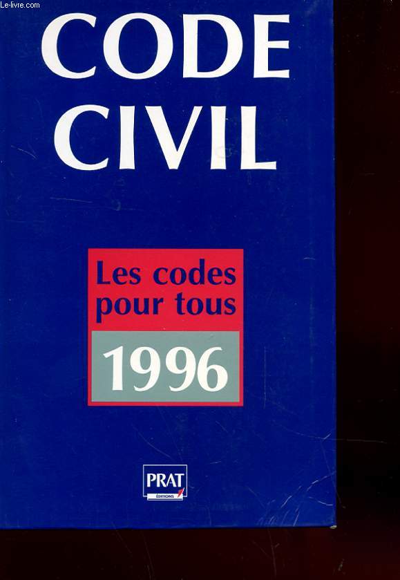 CODE CIVIL - NOUVELLE EDITION 1996