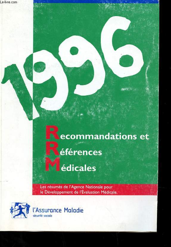 1996 - RECOMMANDATONS ET REFERANCES MEDICALES