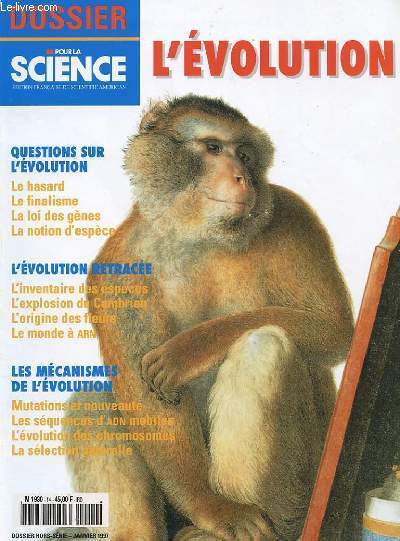 REVUE - DOSSIER POUR LA SCIENCE - DOSSIER HORS SERIE - JANVIER 1997 - L'EVOLUTION