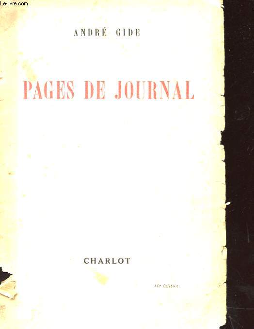 PAGES DE JOURNAL 1939 - 1941