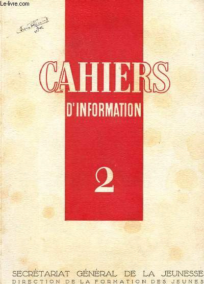 CAHIERS D'INFORMATION N2