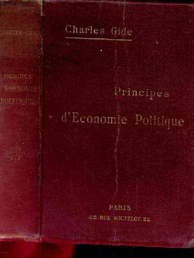 PRINCIPES D'ECONOMIE POLITIQUE