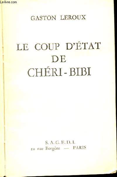LE COUP D'ETAT DE CHERI-BIBI