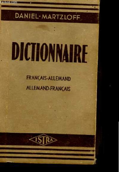 DICTIONNAIRE FRANCAIS ALLEMAND. ALLEMAND-FRANCAIS