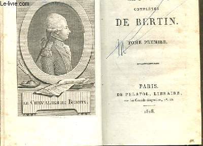 OEUVRES COMPLETES DE BERTIN. TOME 1