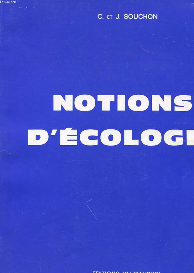 NOTIONS D'ECOLOGIE