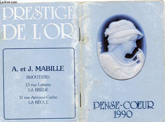 PENSE-COEUR 1990. PRESTIGE DE L'OR