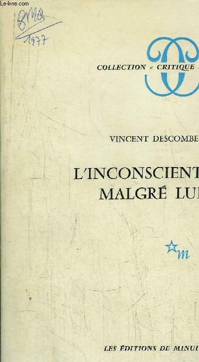L'INCONSCIENT MALGRE LUI - COLLECTION 