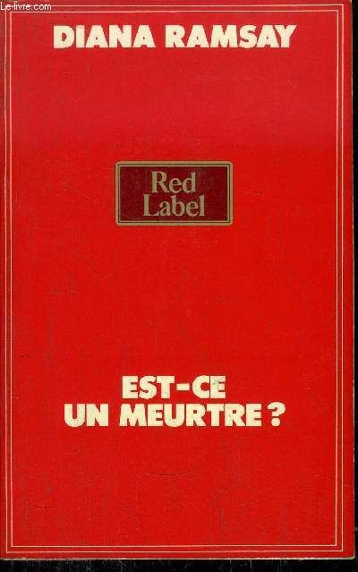 EST-CE UN MEURTRE ? - COLLECTION RED LABEL