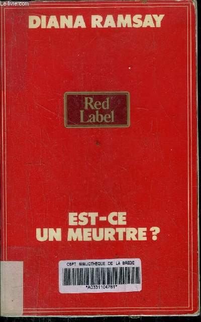 EST-CE UN MEURTRE ? -COLLECTION RED LABEL