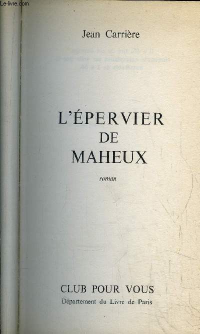 L'EPERVIER DE MAHEUX