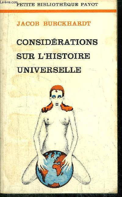 CONSIDERATIONS SUR L'HISTOIRE UNIVERSELLE - COLLECTION PETITE BIBLIOTHEQUE N198