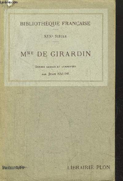 MME DE GIRARDIN