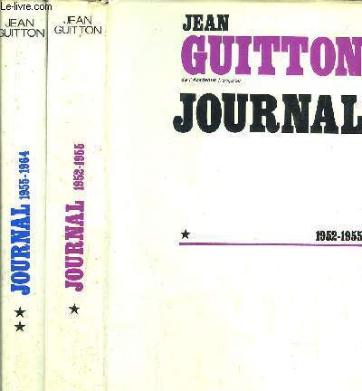 JOURNAL- 2 VOLUMES - TOMES I+II - 1952-1955 / 1955-1964