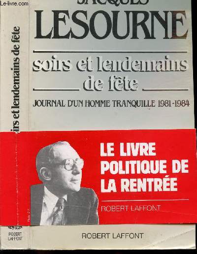 SOINS ET LENDEMAINS DE FETE - JOURNAL D'UN HOMME TRANQUILLE 1981-1984