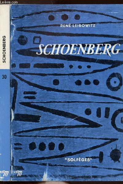 SCHOENBERG - COLLECTION SOLFEGES N30