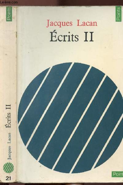 ECRITS II- COLLECTION POINTS SCIENCES HUMAINES N21