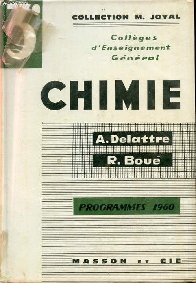 CHIMIE 3e - PROGRAMMES 1960