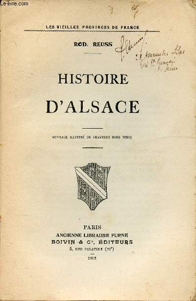 HISTOIRE D'ALSACE