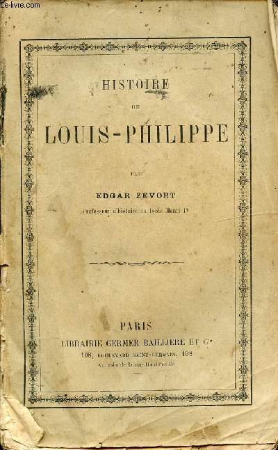 HISTOIRE DE LOUIS-PHILIPPE