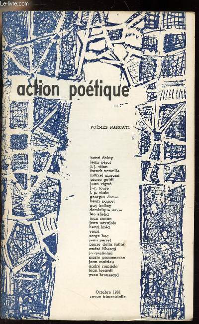 ACTION POETIQUE N 14-15 - POEMES NATHUALT