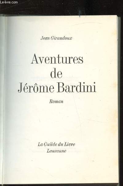 AVENTURES DE JEROME BARDINI