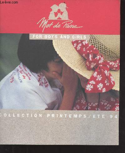 Catalogue mot de passe for boys and girls - Collection printemps/t 94