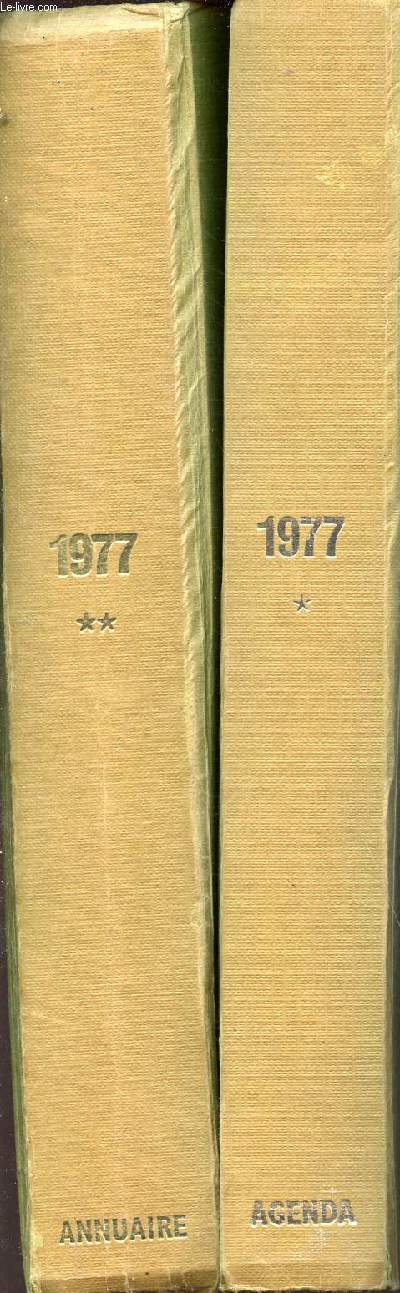 Agenda + annuaire des professions judiciaires et juridiques - 1977 - cent trente et unime anne - en 2 volumes