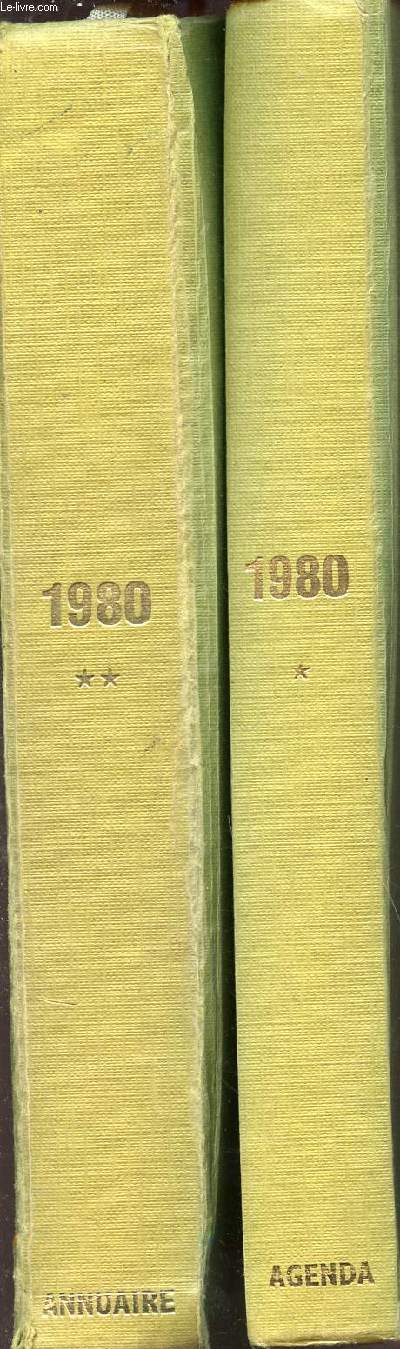 Agenda + annuaire des professions judiciaires et juridiques - 1980 - cent trente-quatrime anne - en 2 volumes