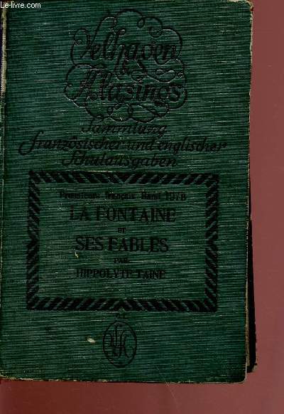 Velhagen & Klasings Sammlung - La fontaine et ses fables - Franzsischer und englischer schulausgaben
