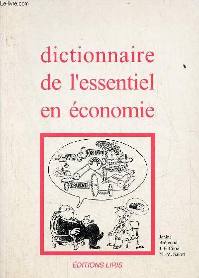 Dictionnaire de l'essentiel en conomie.