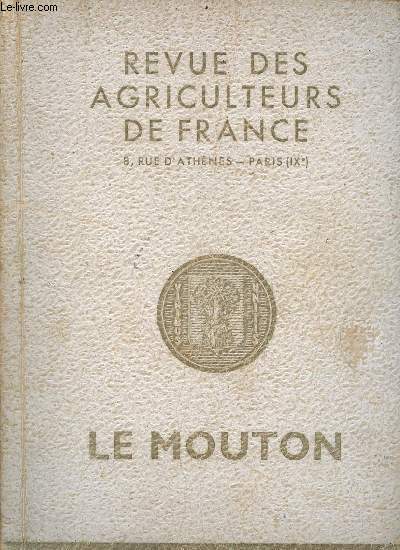 Revue des agriculteurs de France supplment au numro de dcembre 1935 - Le Mouton.