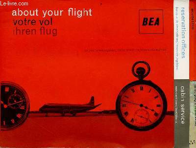 About your flight / votre vol / ihren flug bea.