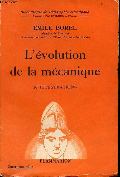 L'volution de la mcanique - Collection bibliothque de philosophie scientifique.